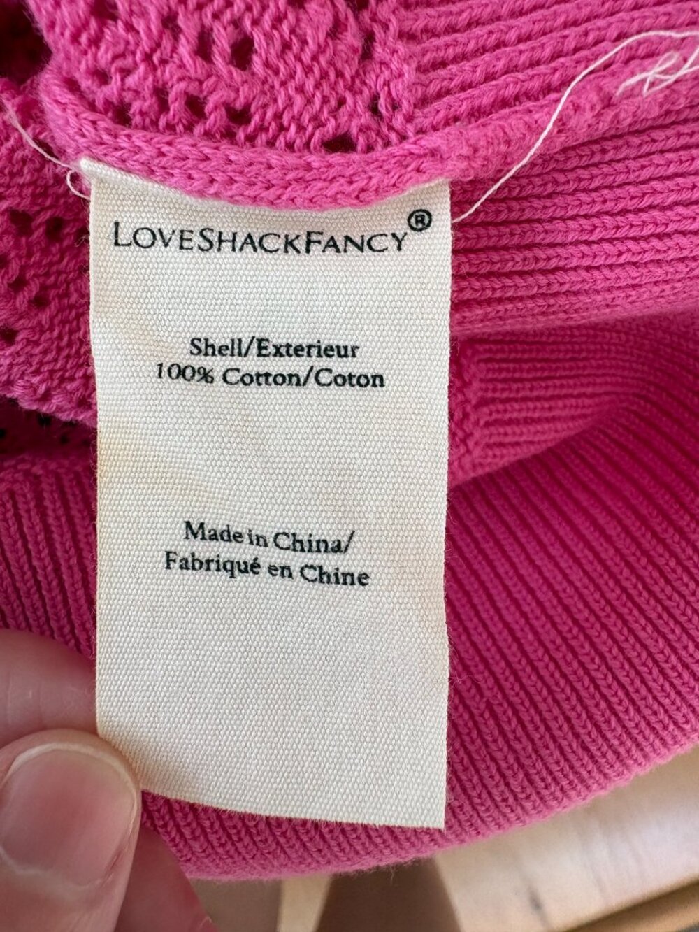 NWOT LoveShackFancy RENNLEY SWEATER Size XS - Picture 6 of 6
